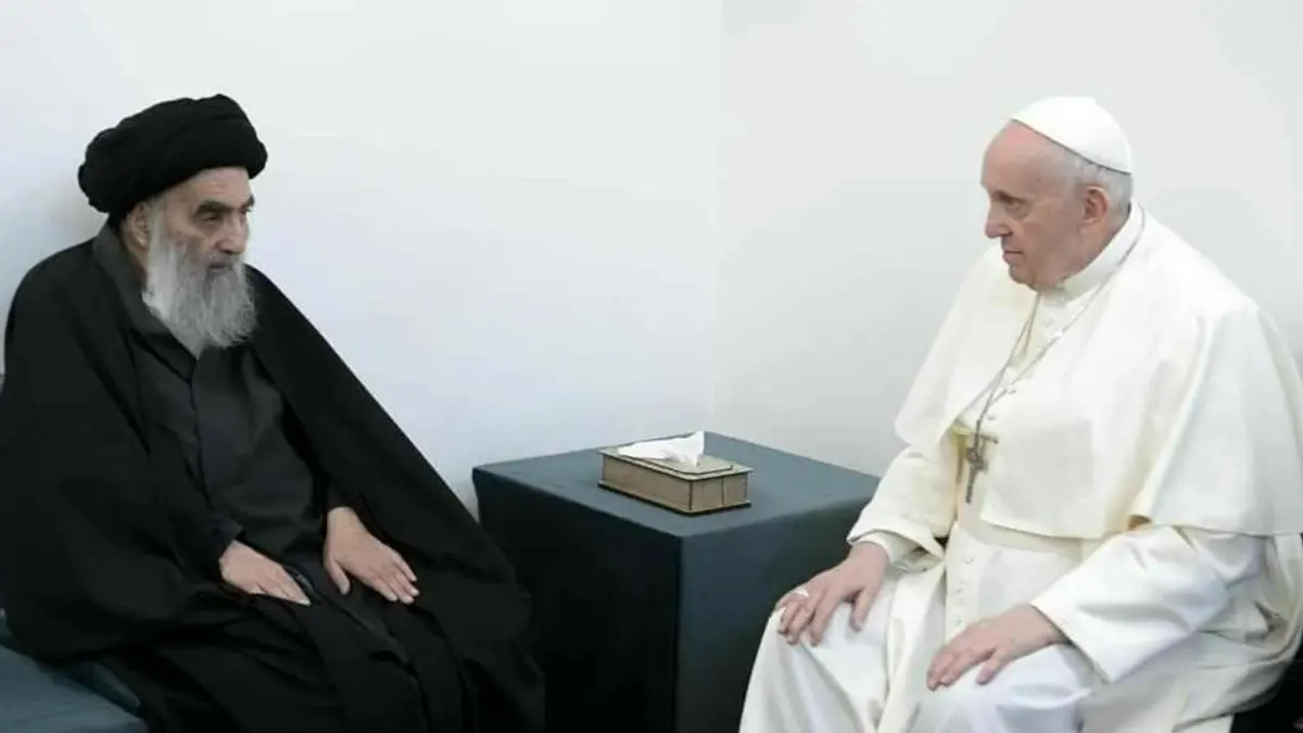 پاپ فرانسیس: دیدارم با آیت‌الله سیستانی فراموش نشدنی است