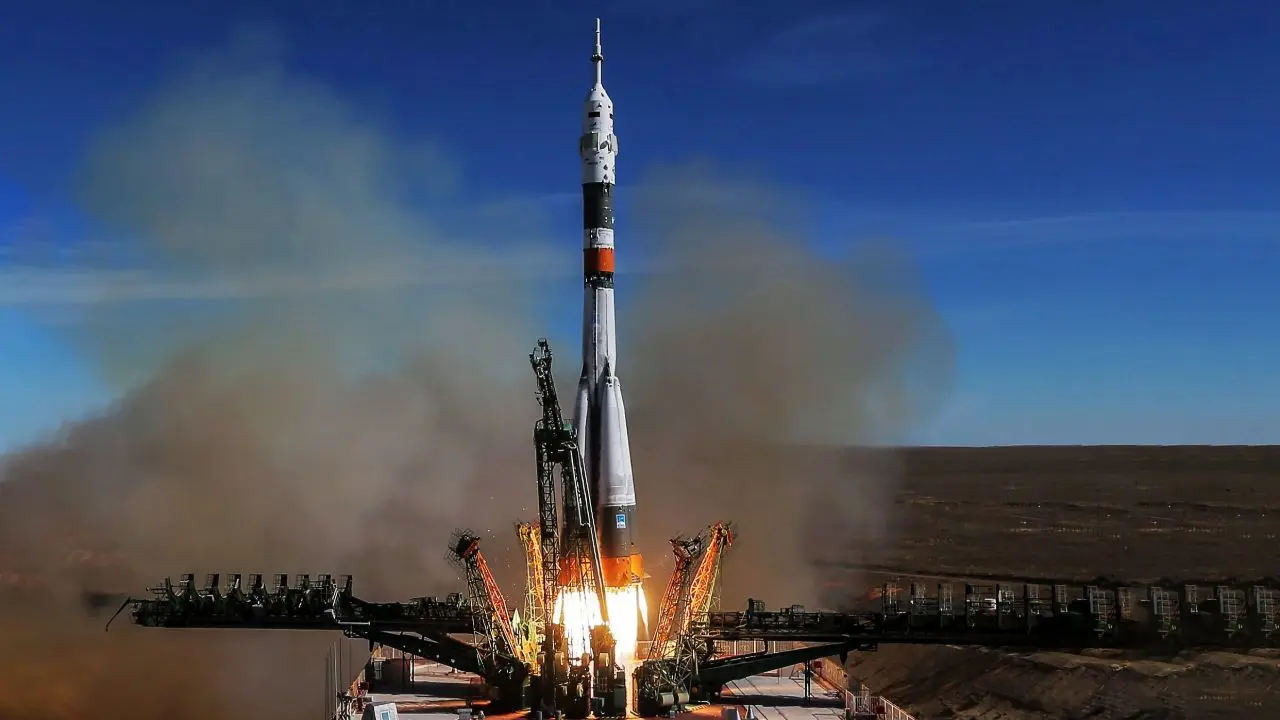 پرتاب فضاپیمای سایوز روسیه+ ویدئو