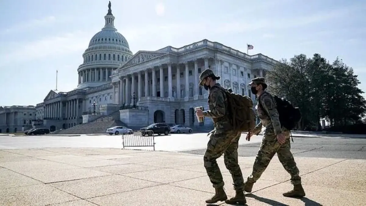 اعتراض نمایندگان آمریکا به حضور گارد ملی در اطراف کنگره با هزینه سنگین
