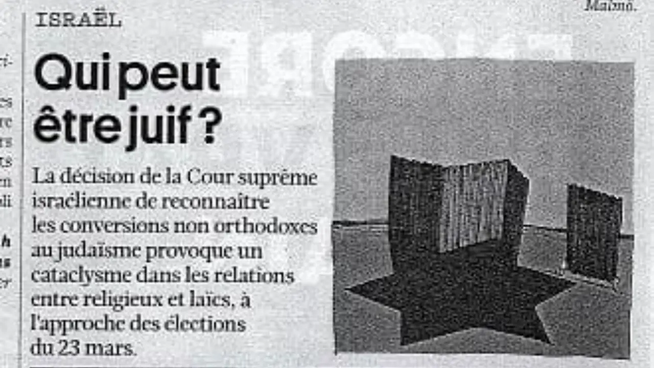 نگاه هفته‌نامه فرانسوی کوریه انترناسیونال به رأی دادگاه عالی اسرائیل: چه کسی می‌تواند یهودی شود؟