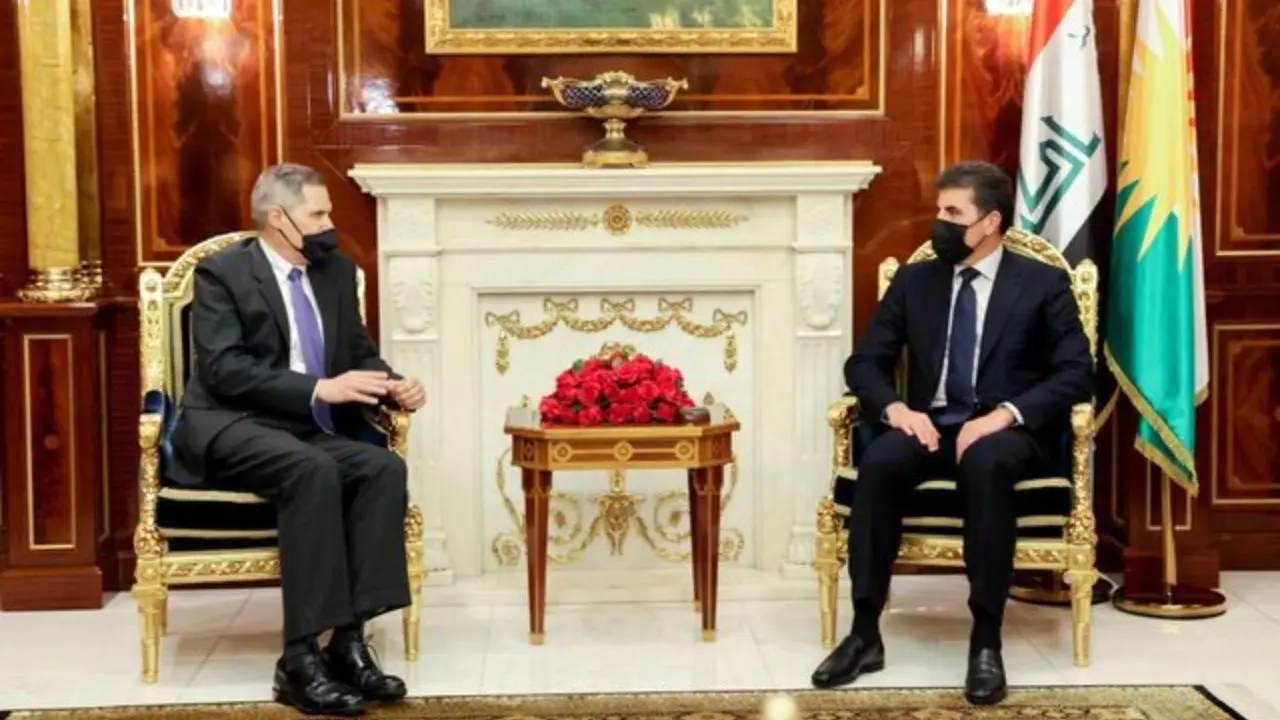 مذاکرات راهبردی عراق و آمریکا موضوع دیدار بارزانی با سفیر واشنگتن