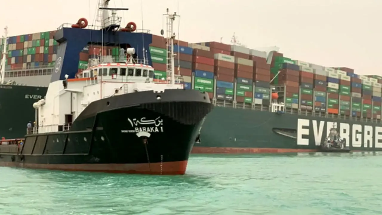 جریمه 900 میلیون دلاری کشتی مسدود کننده کانال سوئز