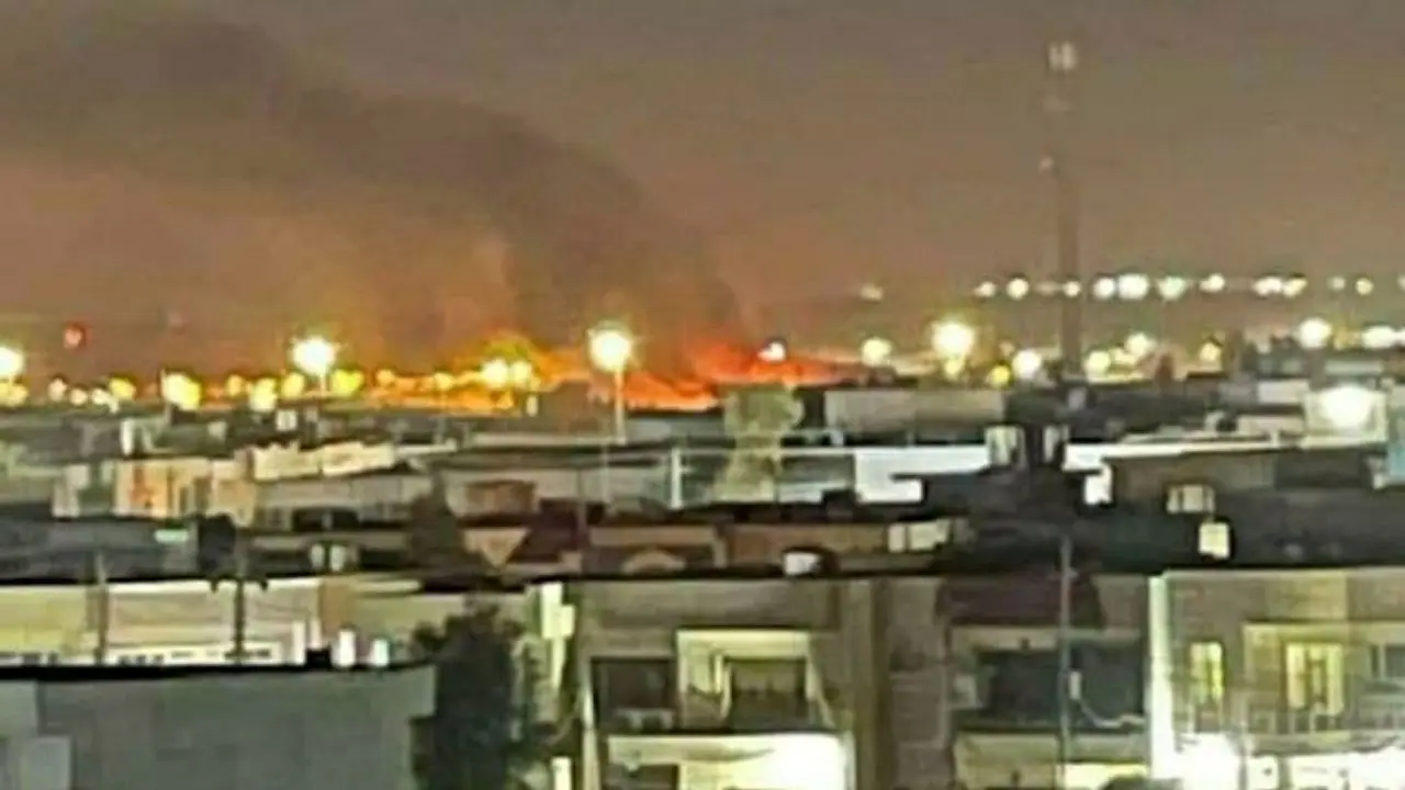 لحظه انفجار در نزدیکی فرودگاه اربیل+ 2 ویدئو