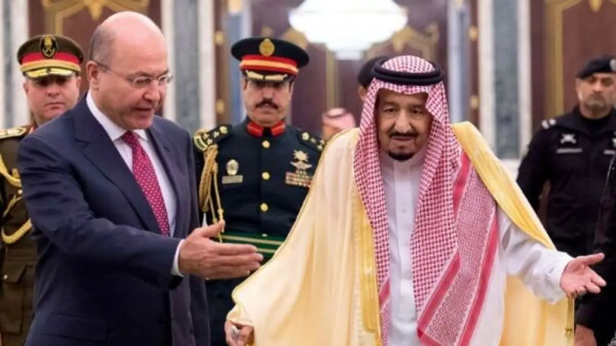 رئیس‌ جمهور عراق و پادشاه سعودی درباره روابط دوجانبه رایزنی کردند
