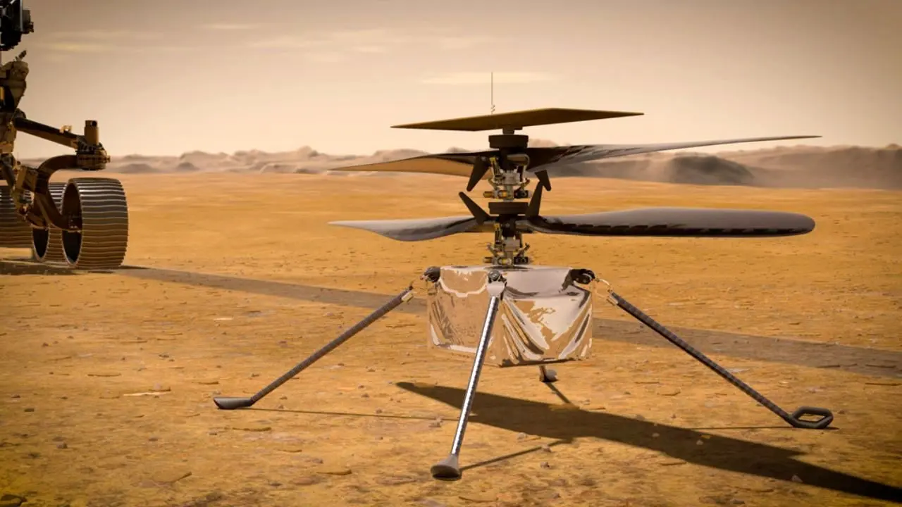 تیغه‌های هلیکوپتر نبوغ در مریخ صحیح و سالم است+ ویدئو