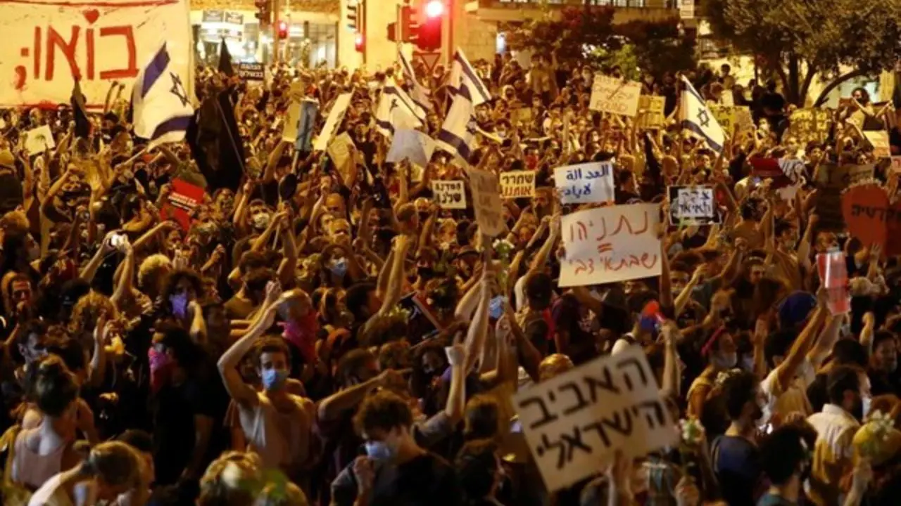 از سرگیری اعتراضات علیه نتانیاهو