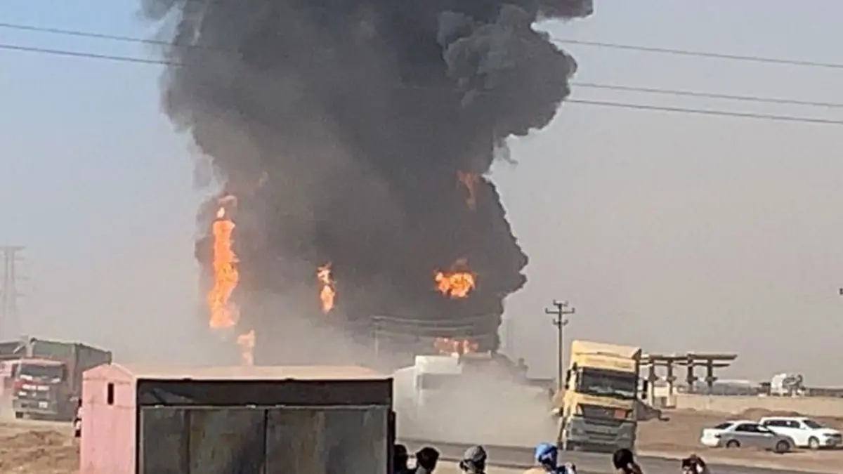 چالش خسارت‌های ناشی از حادثه آتش‌سوزی اسلام قلعه برای شرکت‌های حمل و نقل ایرانی