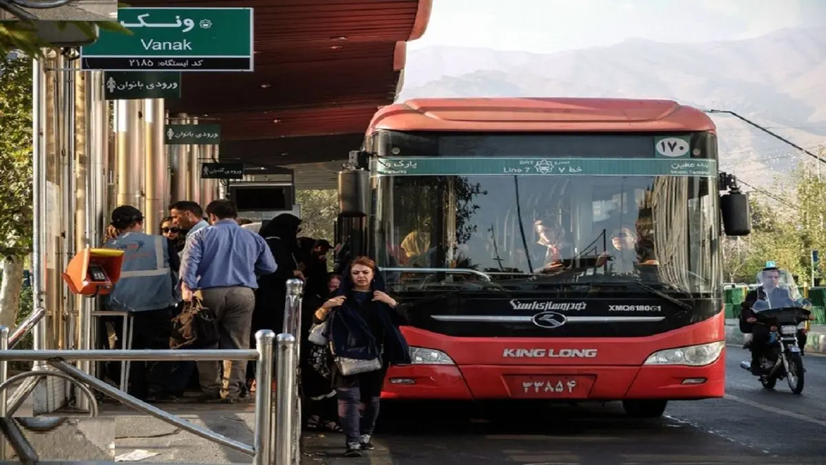 ناوگان اتوبوس‌های برقی در مسیر تهران