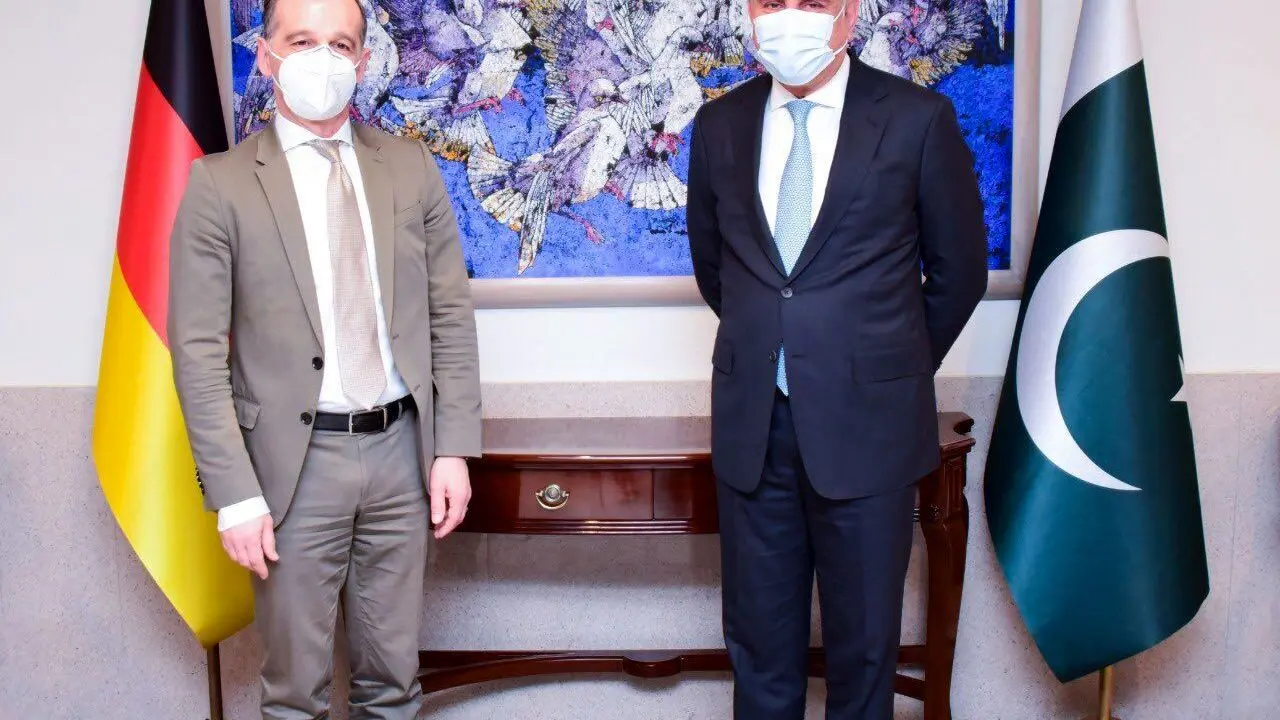 وزیر خارجه آلمان در یک سفر غیرمنتظره وارد اسلام‌آباد شد