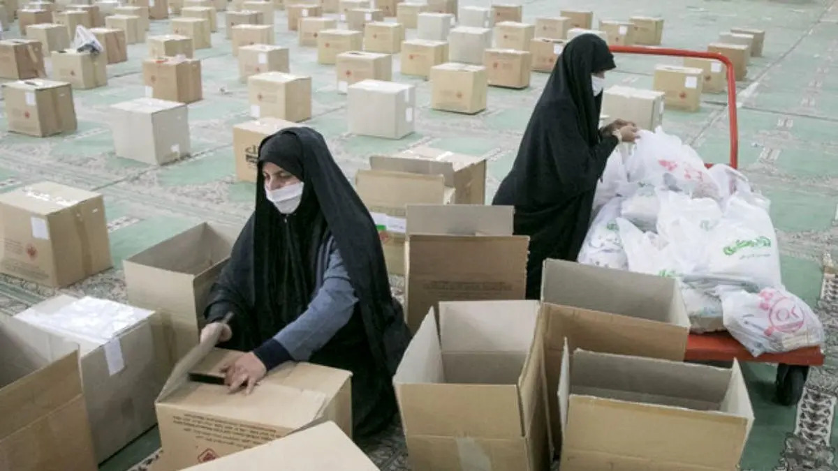 توزیع بسته‌های معیشتی ماه رمضان میان زنان سرپرست خانوار