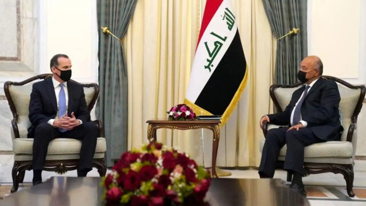 دیدار روسای جمهور و پارلمان عراق با هیأت آمریکایی