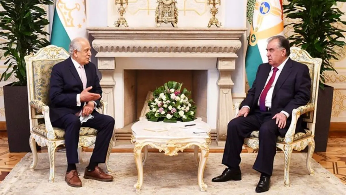 دیدار زلمی خلیل‌زاد با رئیس جمهور تاجیکستان؛ افغانستان محور مذاکرات