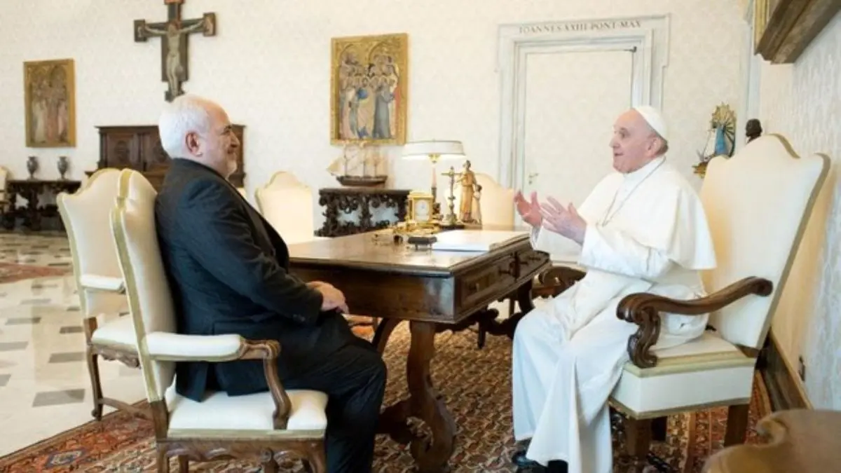 گزارش ظریف از دیدارش با پاپ فرانسیس
