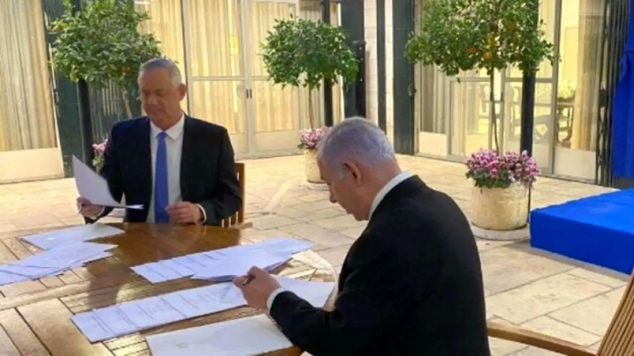 اخباری از مذاکرات پشت پرده نتانیاهو و گانتس برای تشکیل دولت ائتلافی