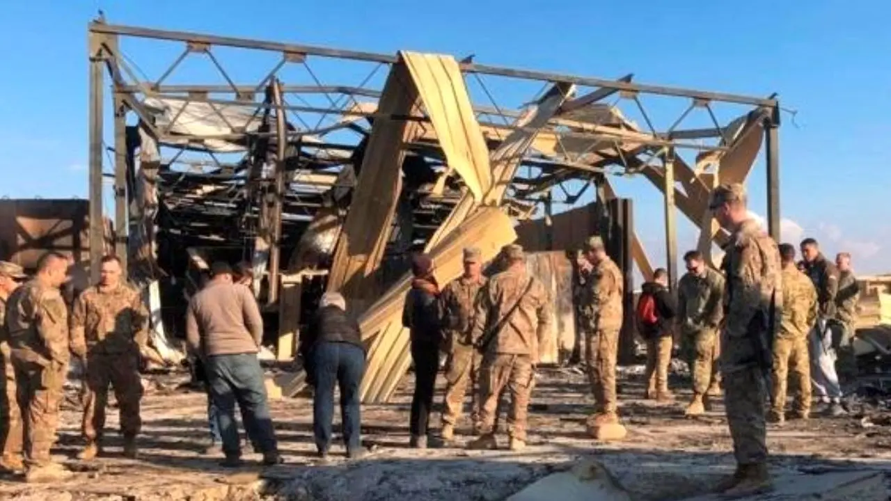 حمله راکتی به مقر نظامیان تروریست آمریکایی در عین‌الاسد