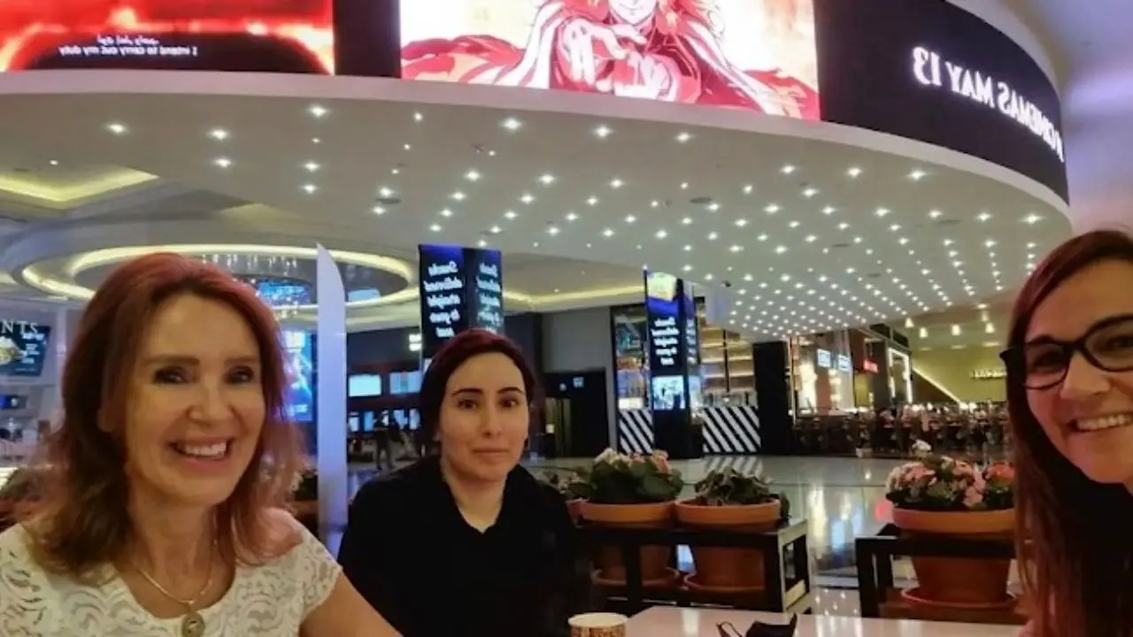 حضور دختر حاکم دوبی در یک رستوران نمایش رسانه‌ای بود