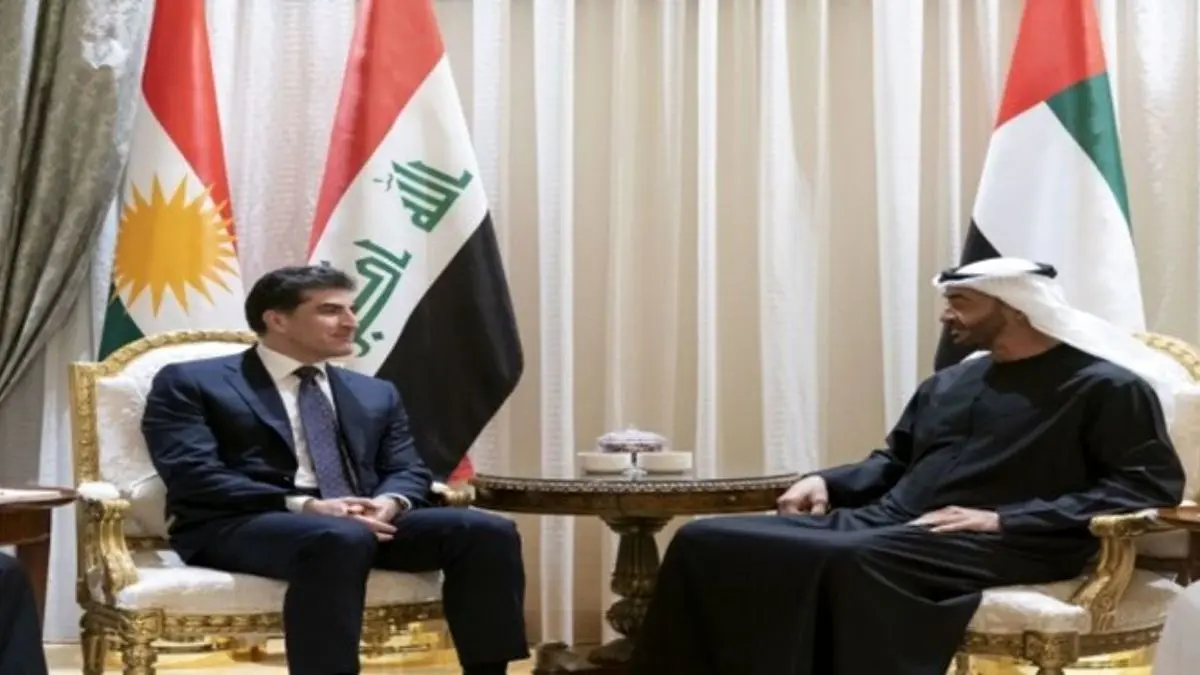 رئیس کردستان عراق با ولی‌عهد ابوظبی دیدار کرد