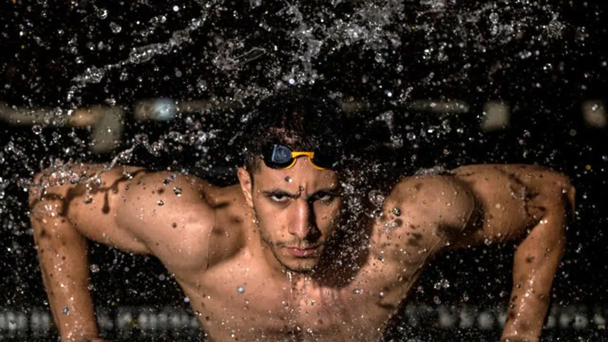 صعود انصاری به فینال 100 پروانه مسابقات شنا انتخابی المپیک