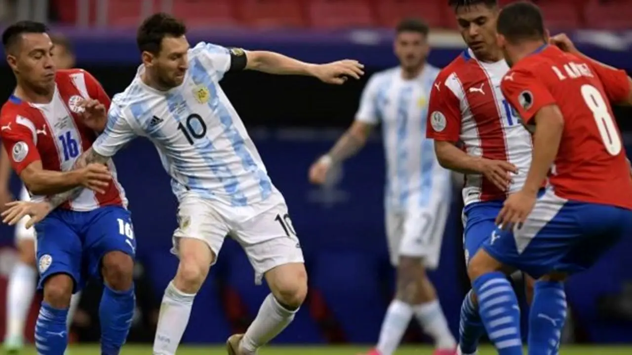 آرژانتین با برد پاراگوئه راهی یک چهارم شد