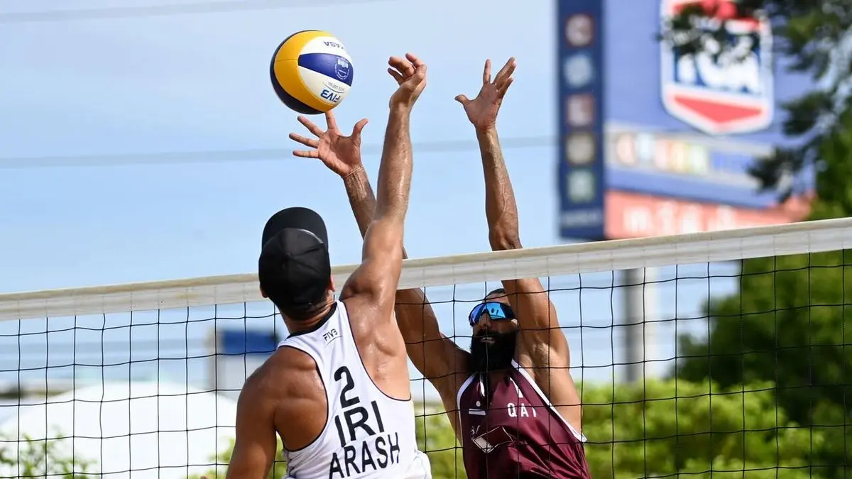 برتری والیبال ساحلی ایران برابر قطر در انتخابی المپیک