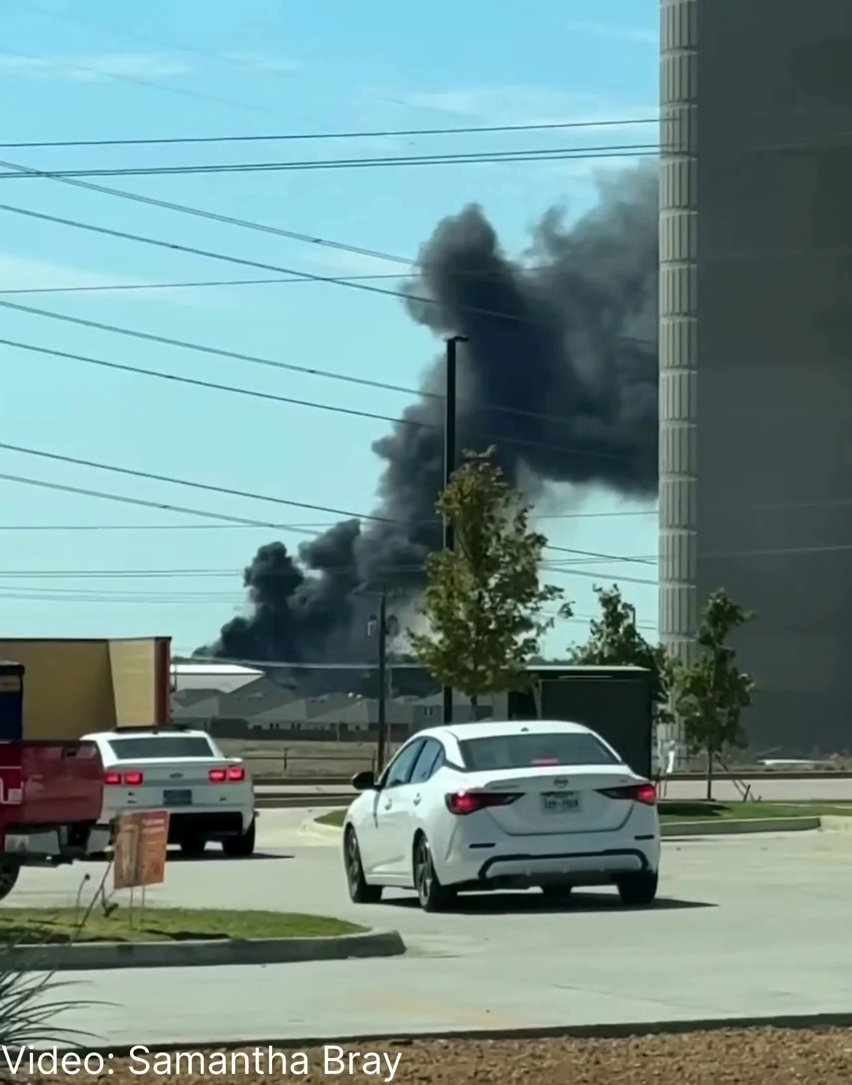 ببینید| سقوط هواپیما در تگزاس 