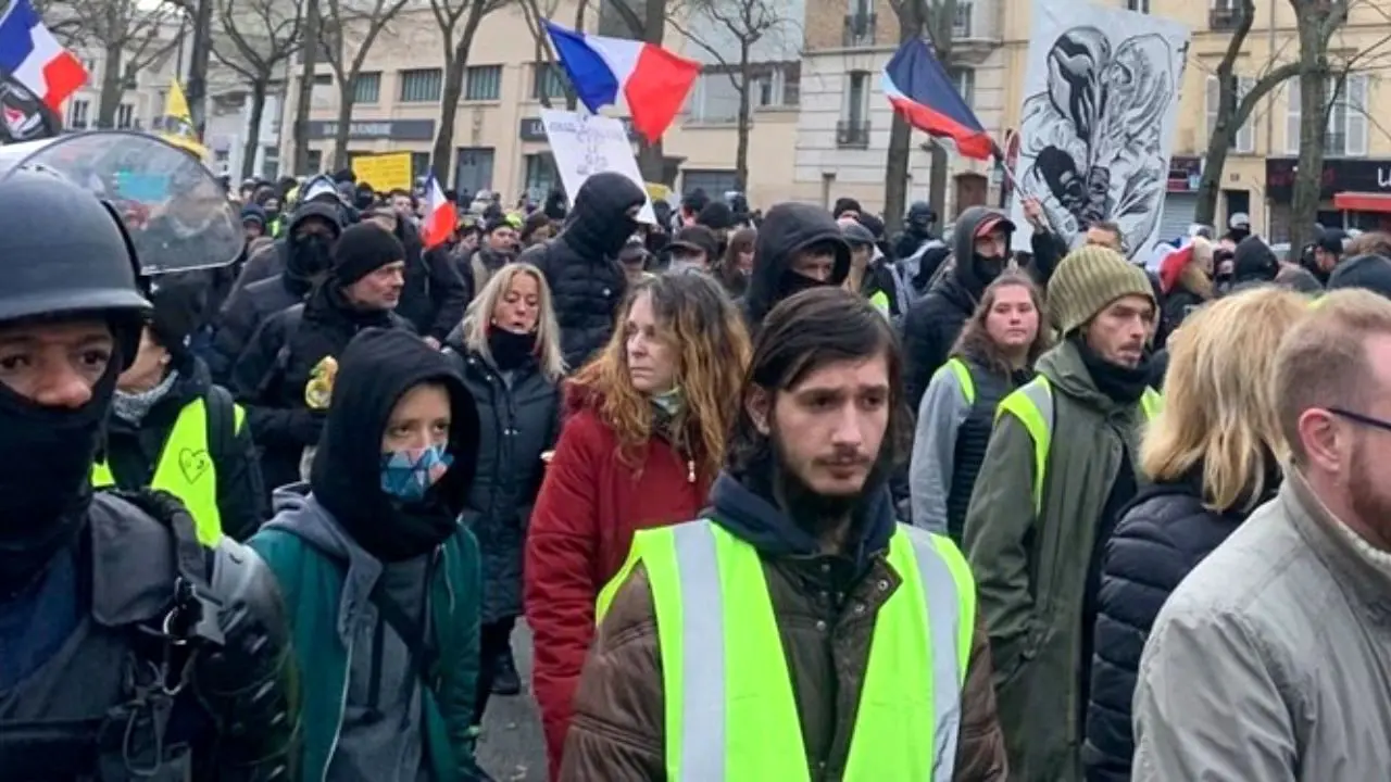 آغاز دور تازه تظاهرات جنبش اعتراضی جلیقه‌زردها در فرانسه