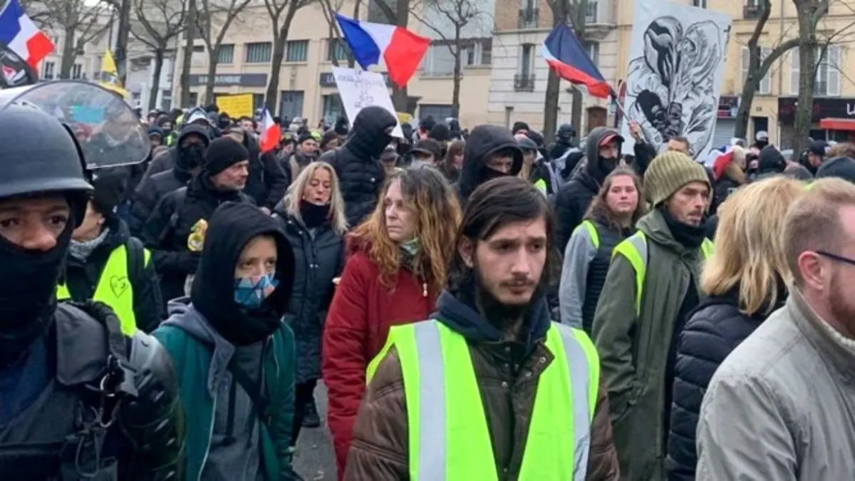 آغاز دور تازه تظاهرات جنبش اعتراضی جلیقه‌زردها در فرانسه