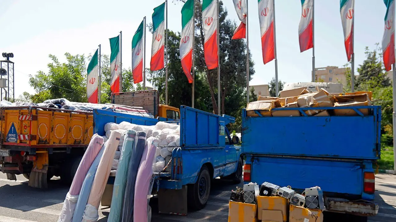 توقیف 26 کامیون حامل کالای قاچاق به مقصد تهران