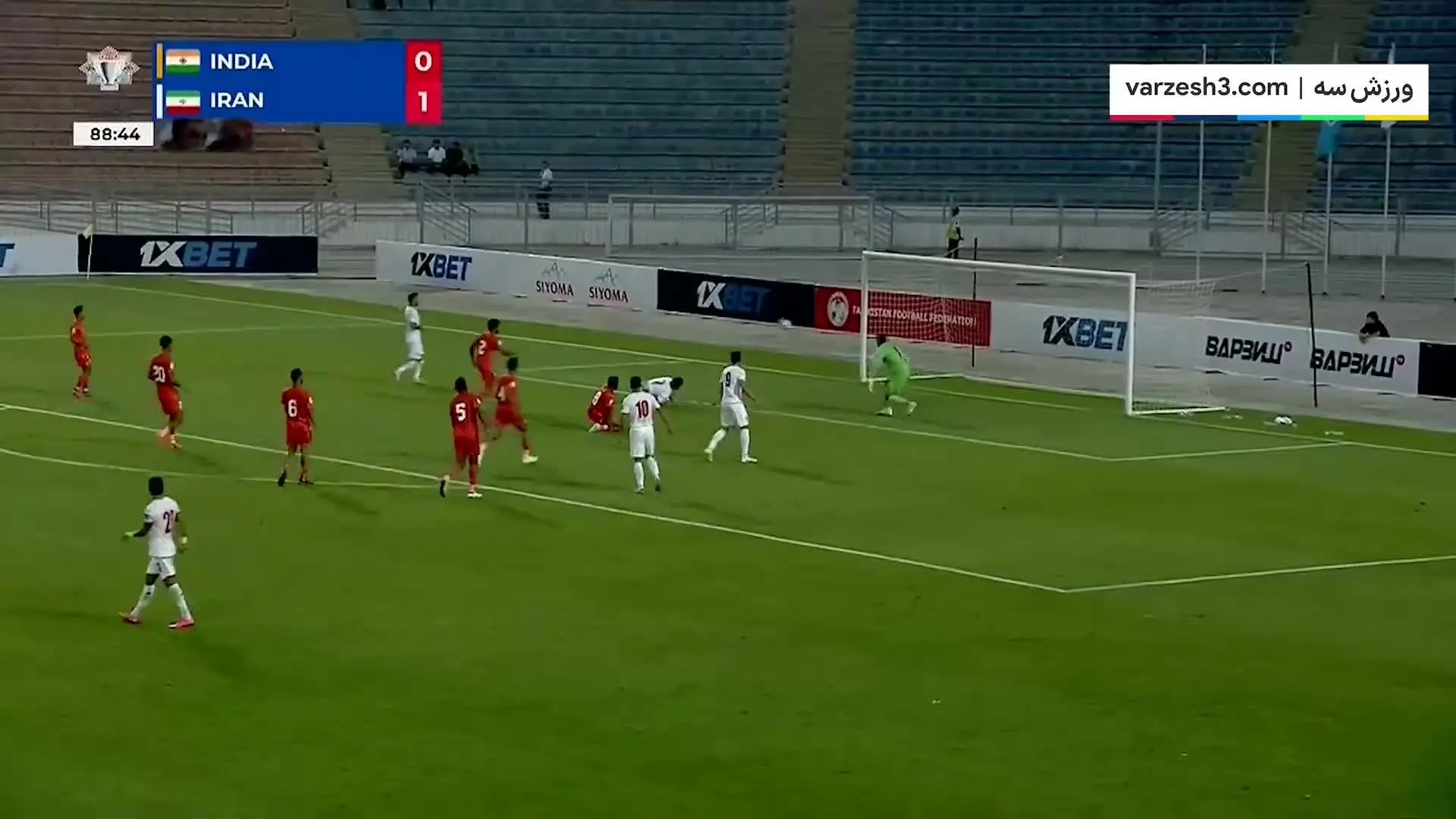 ببینید| گل دوم ایران به هند توسط علیپور