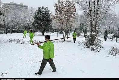 تهران برفی برف تهران -- عکس با لوگو