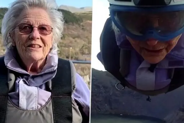 شیرجه آزاد مادربزرگ به خاطر احساس زنده بودن! + ویدئو