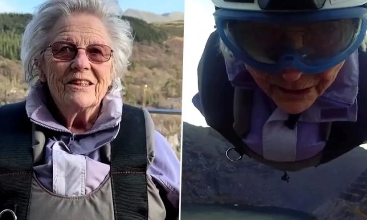 شیرجه آزاد مادربزرگ به خاطر احساس زنده بودن! + ویدئو