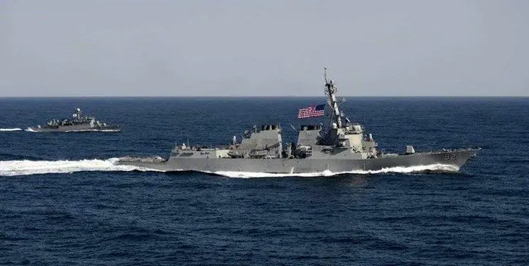 رهگیری موشک‌انداز «یو‌اس‌اس بنفُلد» آمریکا در دریای چین جنوبی