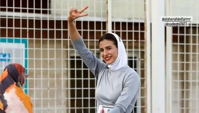 پرش شگفت‌انگیز دختر بلند قامت ورزشکار ایران