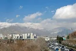 پیش بینی وزش باد شدید و رگبار باران برای استان تهران