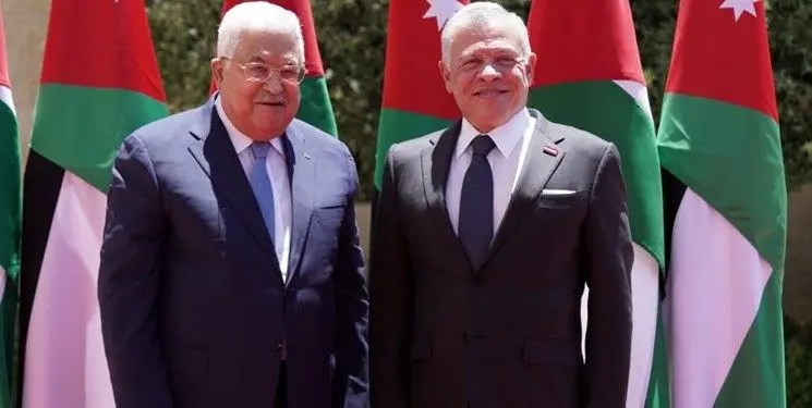 دیدار رئیس تشکیلات خودگردان فلسطین و شاه اردن