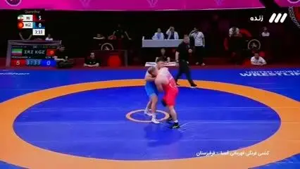 ببینید| کشتی میرزازاده مقابل حریف قزاقستانی