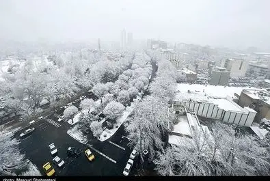 تهران برفی برف تهران -- عکس با لوگو