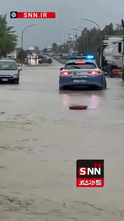 ببینید| سیل شدید در شهر کروپانی ایتالیا