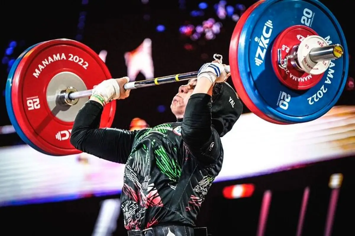دختر وزنه بردار ایران در قهرمانی جهان اوت شد