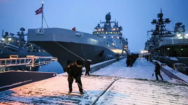 حضور دهها ناو و کشتی روسیه در رزمایش بین المللی