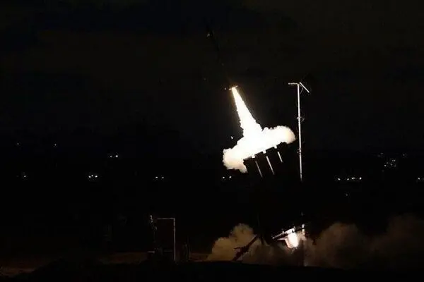 انفجار موشک سامانه گنبد آهنین بعد از یک هشدار اشتباه