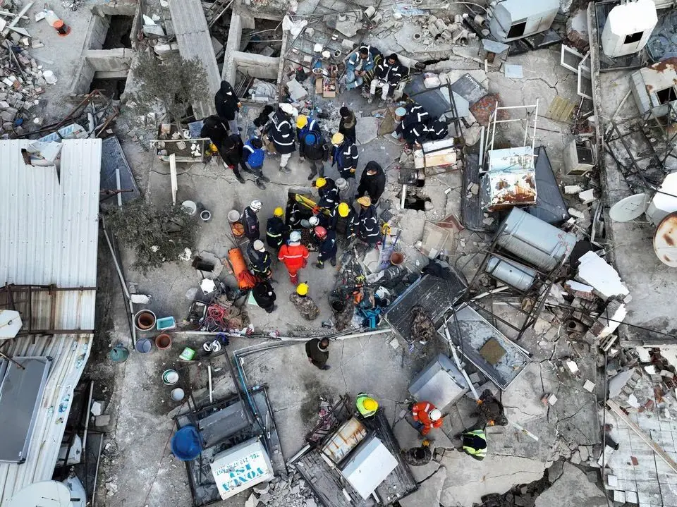 ببینید| ویرانی گسترده حلب پس از زلزله در مرز ترکیه و سوریه
