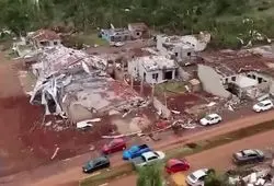 ببینید| گردباد وحشتناک برزیل را با خاک یکسان کرد+ تعداد کشته ها اعلام شد