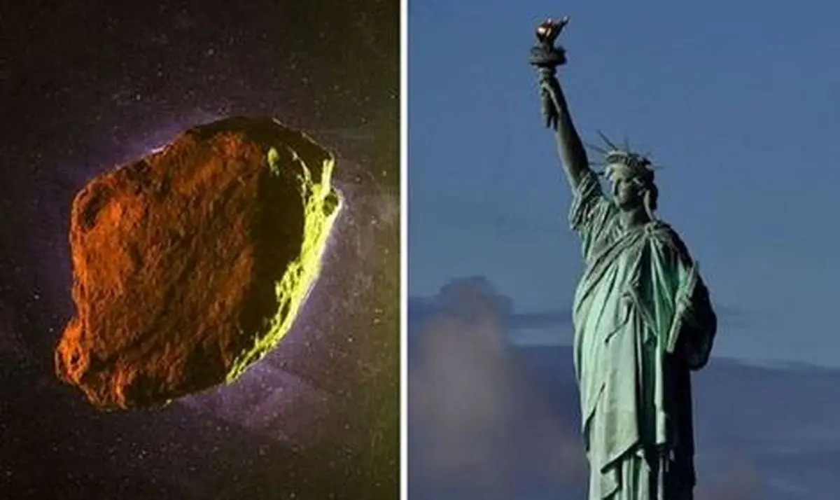 خطر از بیخ گوشمان گذشت؛ عبور یک سیارک به اندازه مجسمه آزادی از کنار زمین +عکس
