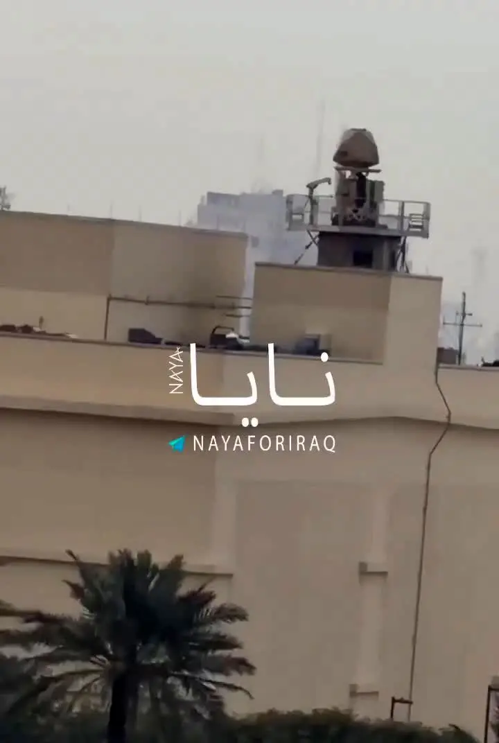 ببینید| هدف قرار گرفتن رادار و پدافند هوایی سفارت آمریکا در بغداد