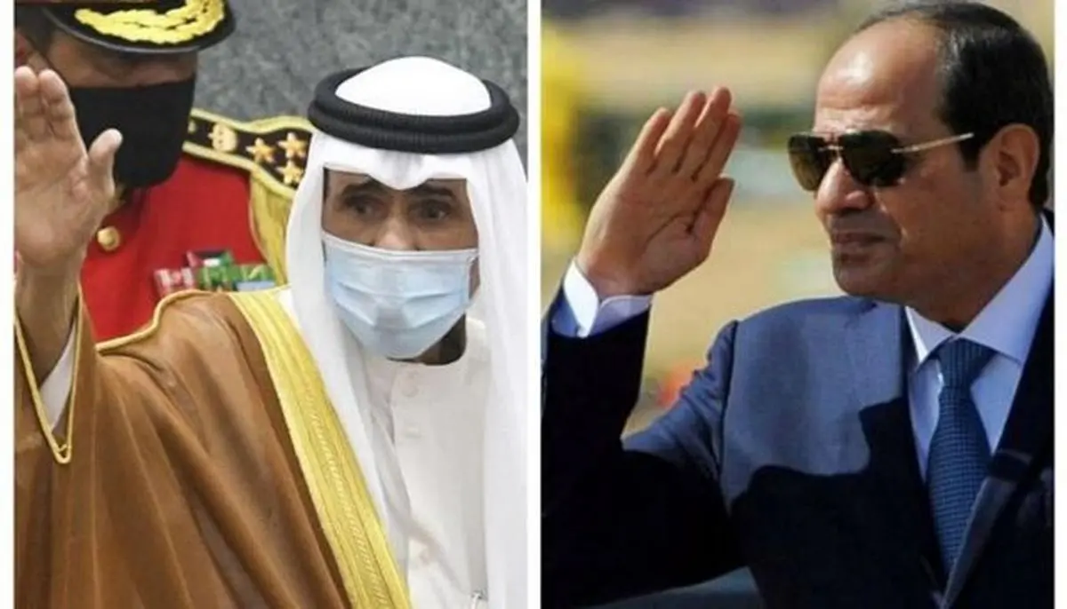 دیدار رئیس‌جمهوری مصر و امیر کویت