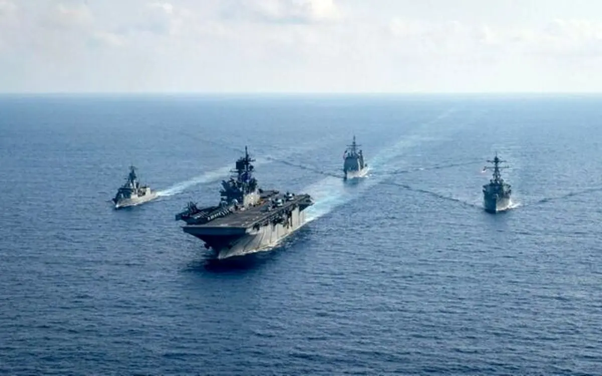 رزمایش ارتش چین در دریای چین جنوبی