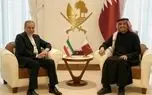 ارائه گزارش تعامل دیپلماتیک اخیر ایران و آمریکا به وزیر خارجه قطر