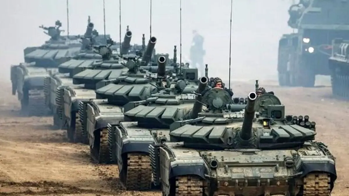 حمله موشکی روسیه به تاسیسات تعمیر تانک اوکراین